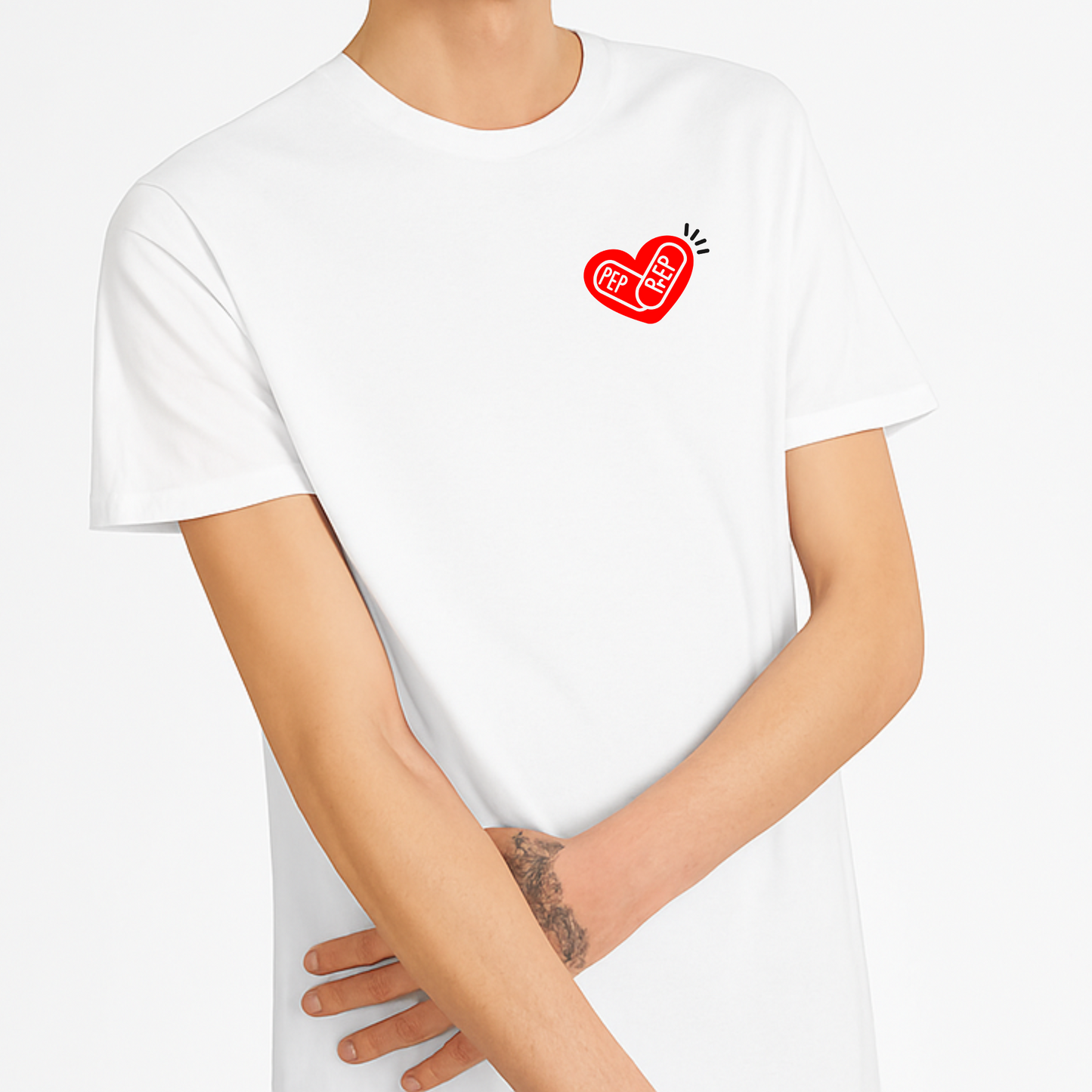 Polera Chile Positivo “I Love Fun & Safe Sex 2“