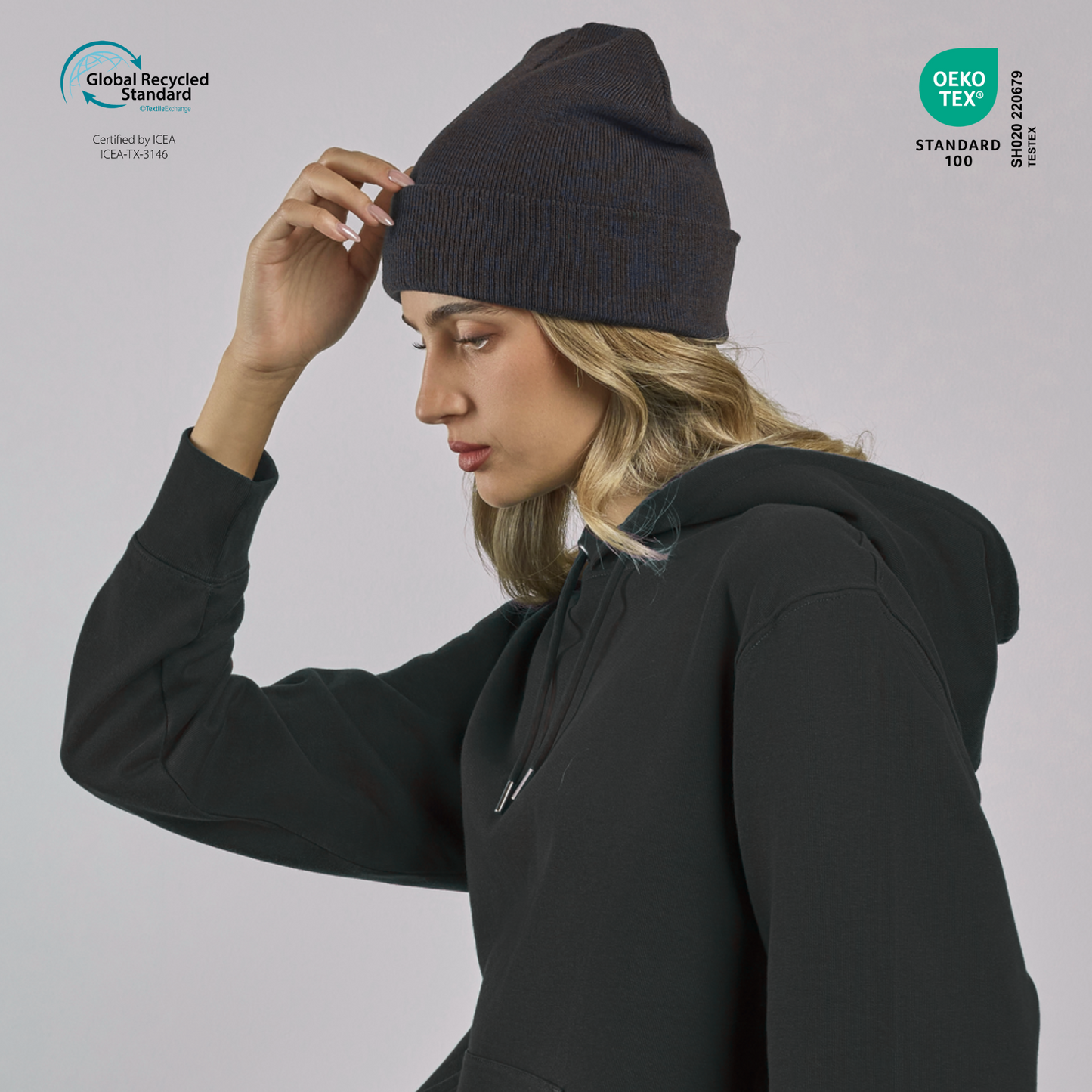 Beanie Atlantis Wind‑S – Gorro Promocional de Poliéster Reciclado