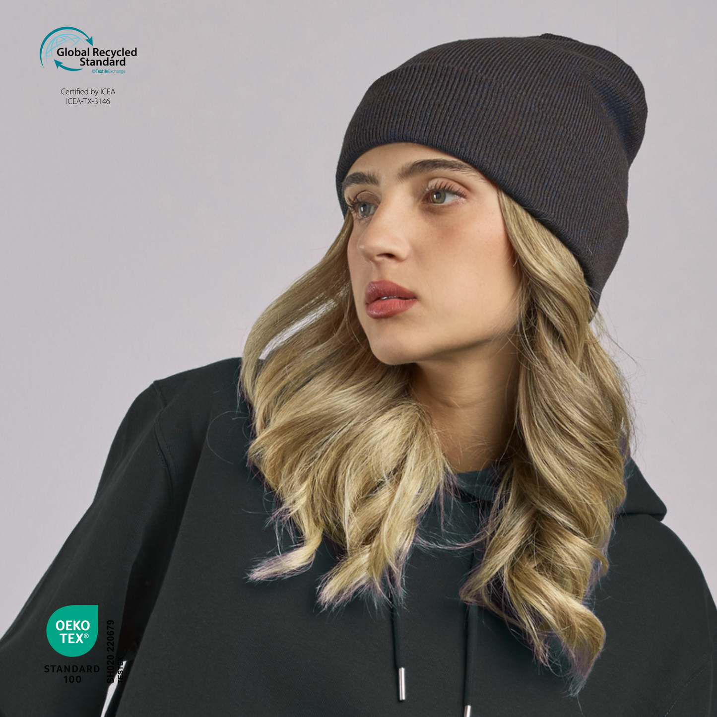 Beanie Atlantis Wind‑S – Gorro Promocional de Poliéster Reciclado