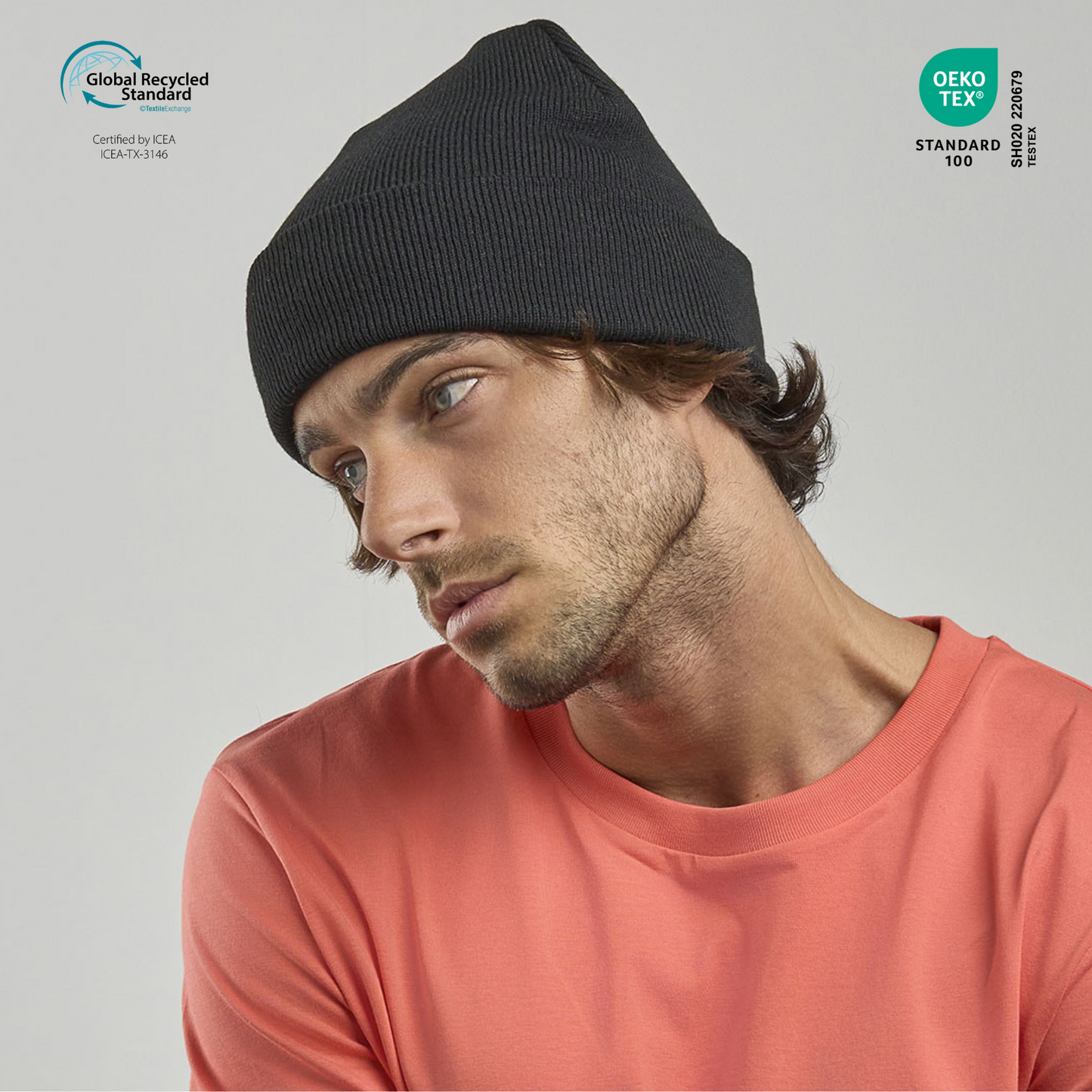 Beanie Atlantis Wind‑S – Gorro Promocional de Poliéster Reciclado