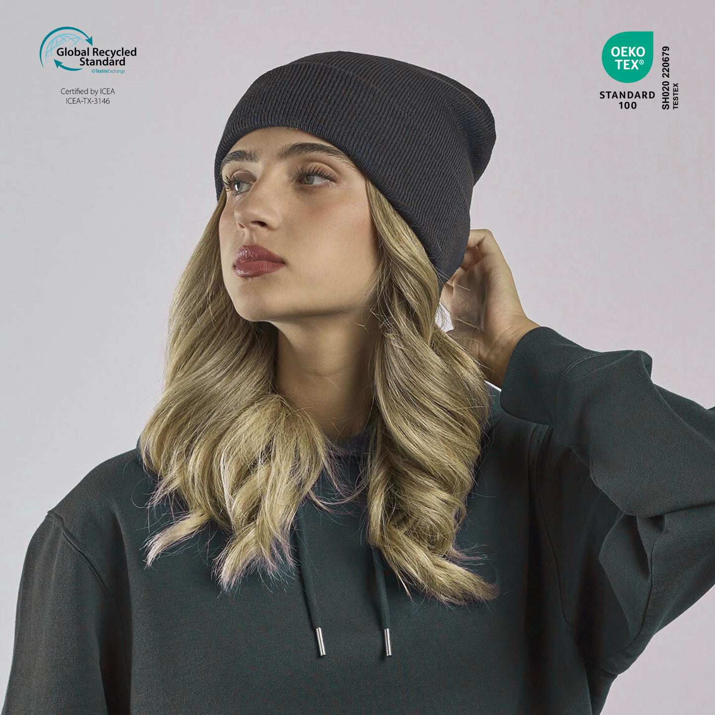 Beanie Atlantis Wind‑S – Gorro Promocional de Poliéster Reciclado